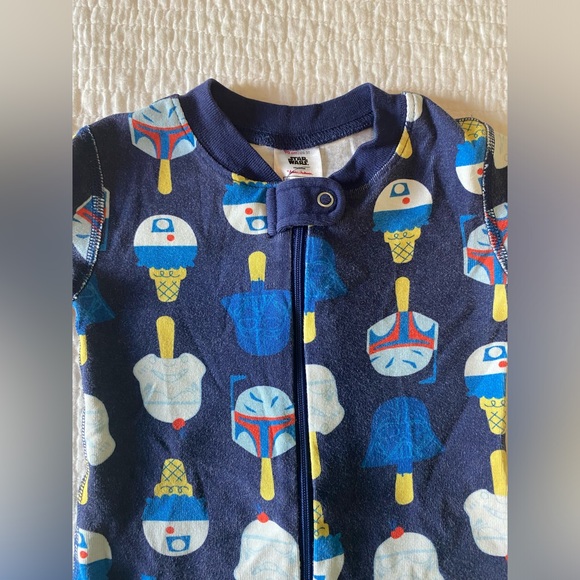 EUC Hanna Andersson Star Wars Short Sleeve One Piece Pajama Size 3T - Picture 2 of 8